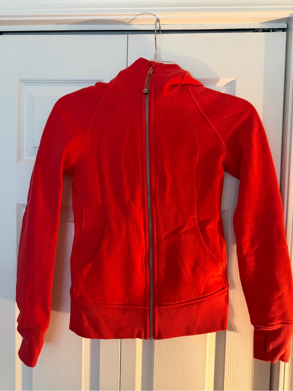 lululemon athletica Red Full-Zip Hoodie Jacket
